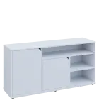 KU2-15DN3 L skříňka nízká 2-dveřová, nika, 740x1522x400, provedení levé, bílá sněžná